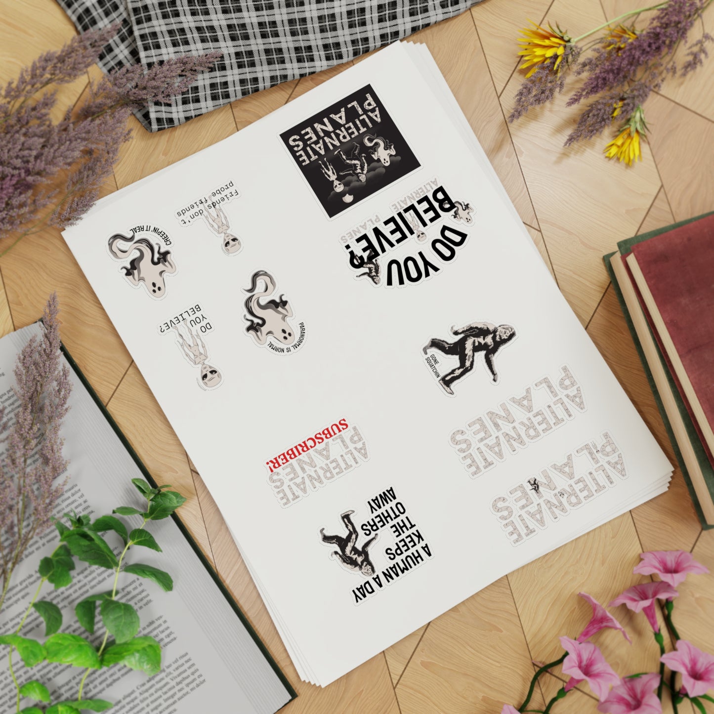 Sticker Bundle, Alternate Planes Paranormal Investigation Show Characters