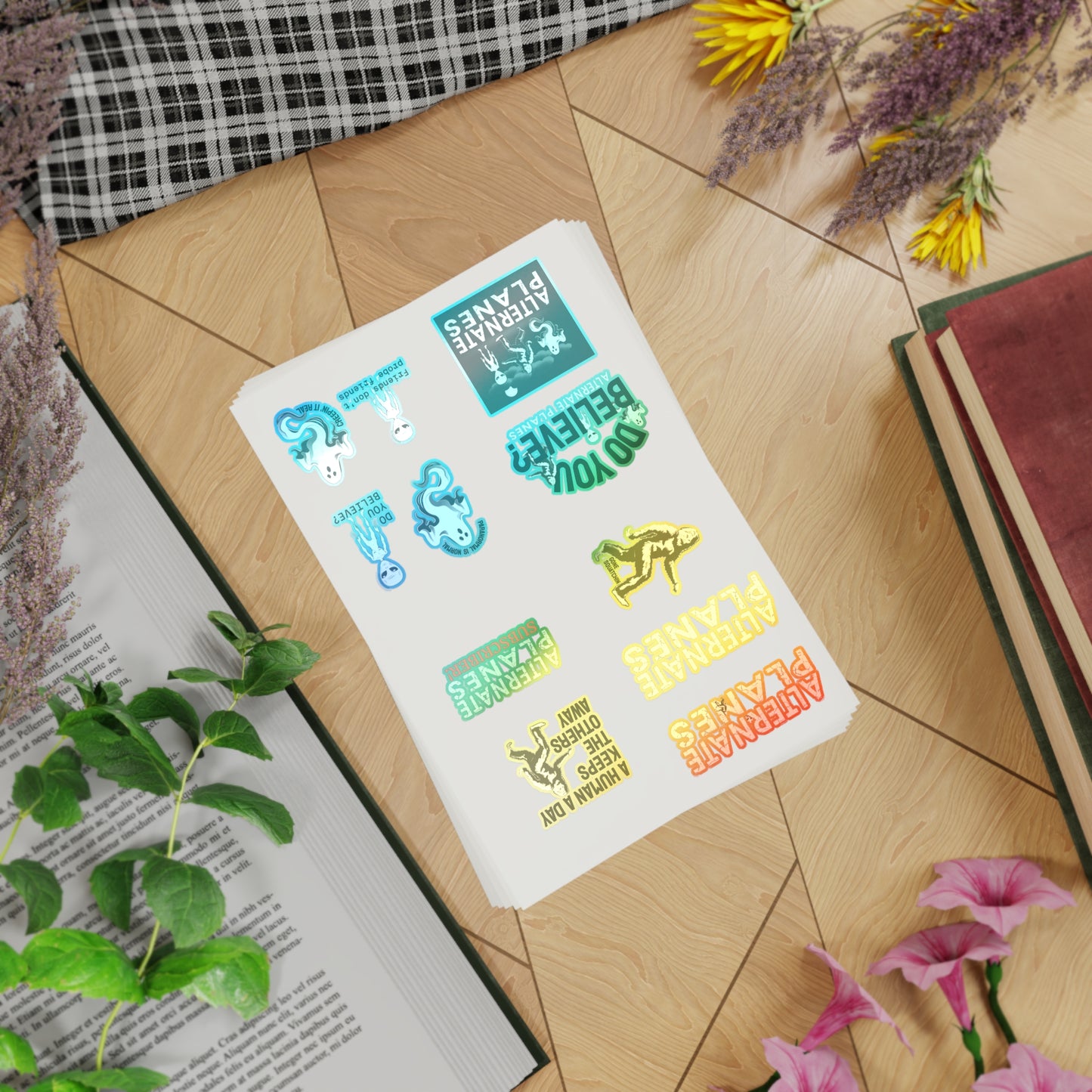 Sticker Bundle, Alternate Planes Paranormal Investigation Show Characters