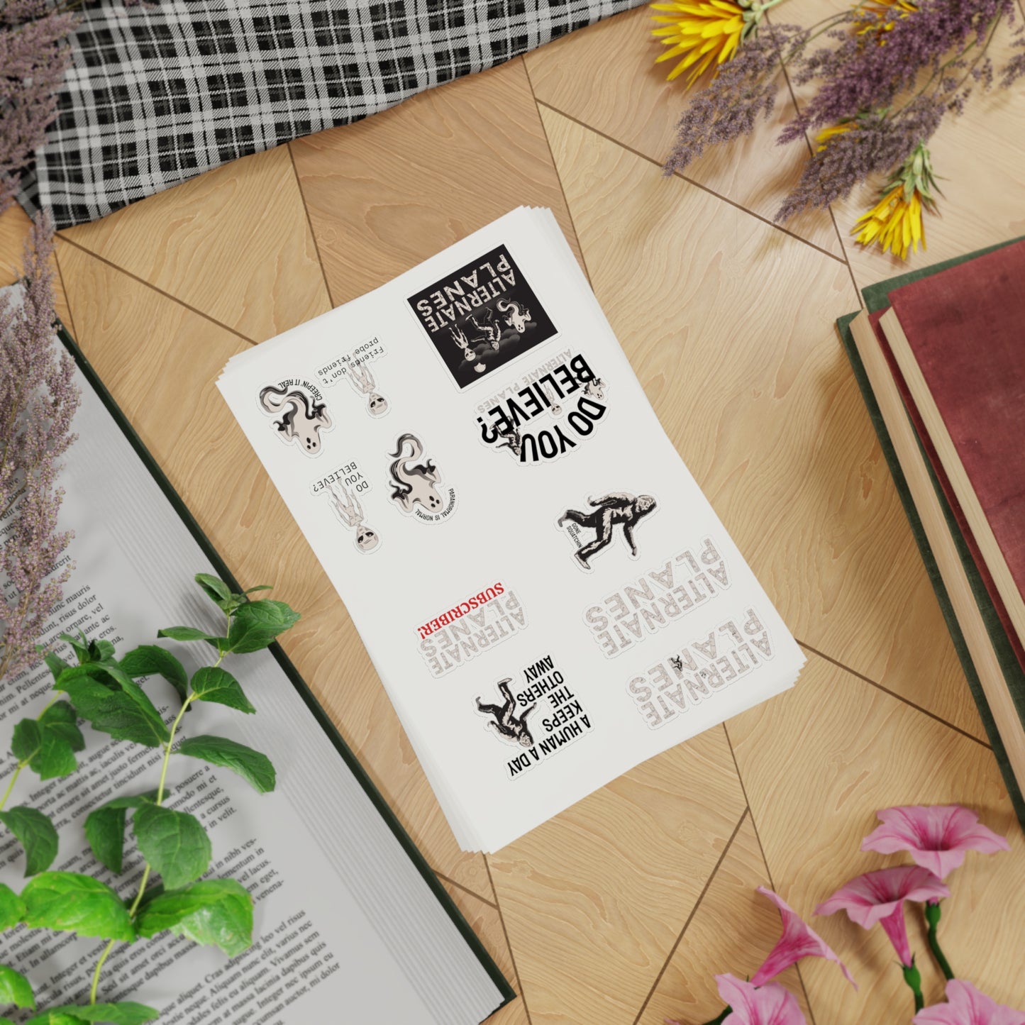 Sticker Bundle, Alternate Planes Paranormal Investigation Show Characters