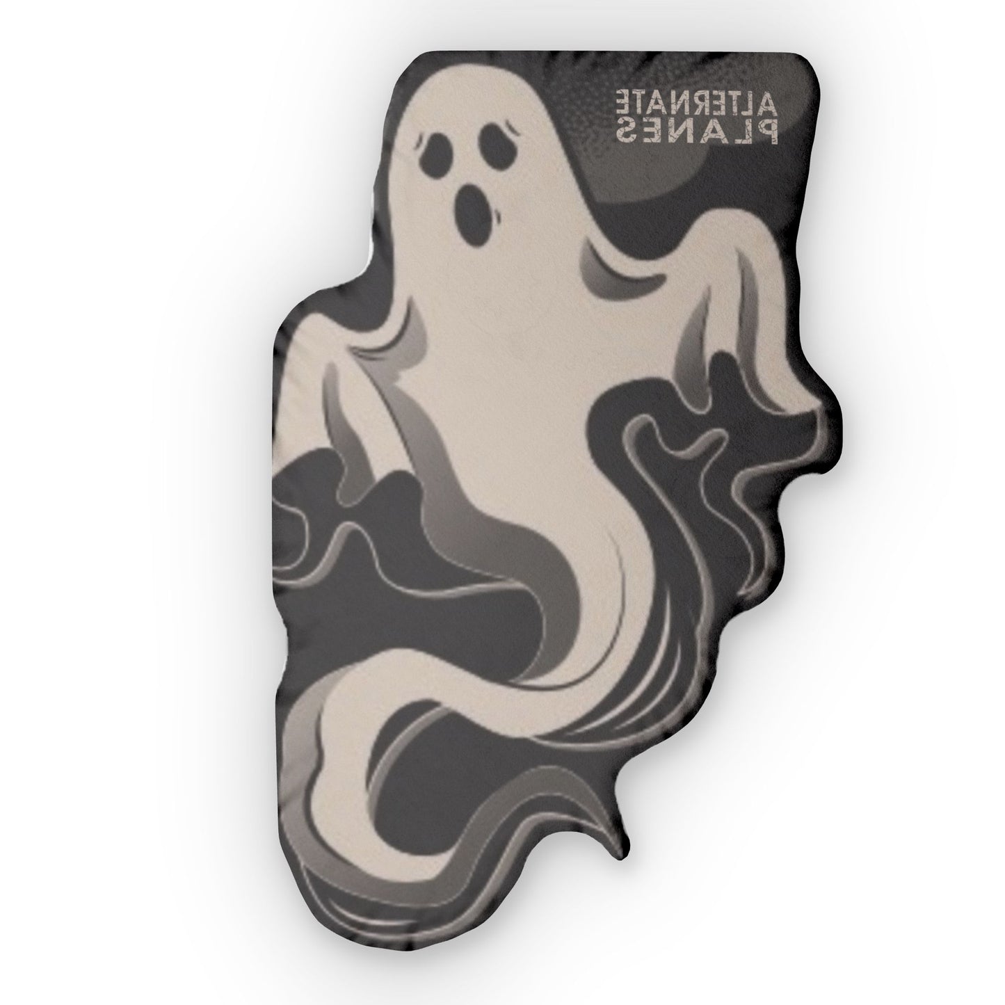 Ghost Shaped Pillow – Custom Halloween Home Décor | Spooky Cute Throw Pillow, Gothic Aesthetic Accent, Paranormal Gift | Alternate Planes