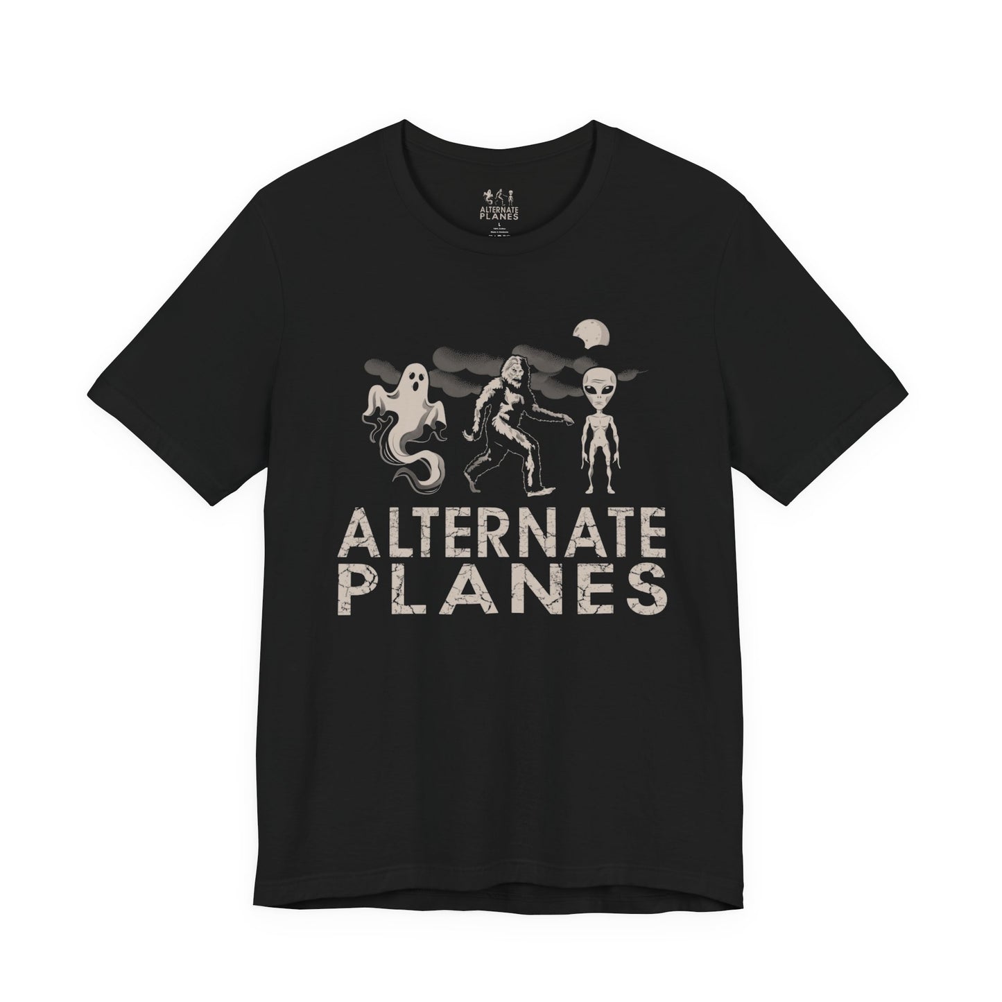 Alternate Planes Unisex Graphic Tee, Ghost, Alien & Monster Shirt for Halloween, Sci-Fi Fans, Casual Wear, Gifts