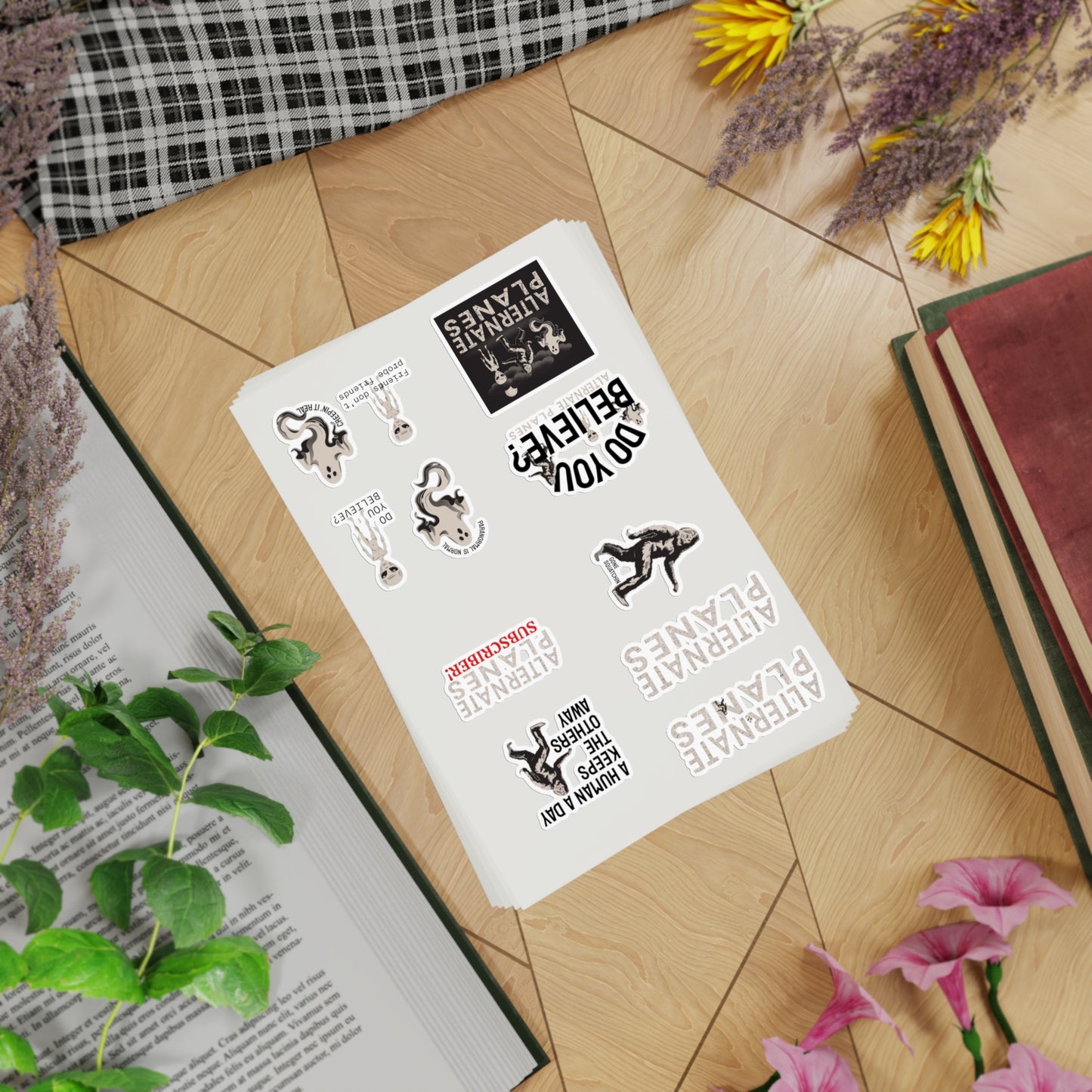 Sticker Bundle, Alternate Planes Paranormal Investigation Show Characters