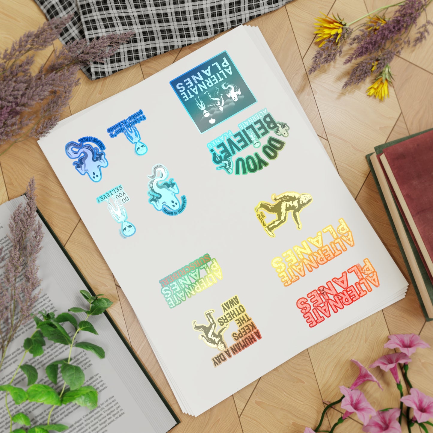 Sticker Bundle, Alternate Planes Paranormal Investigation Show Characters
