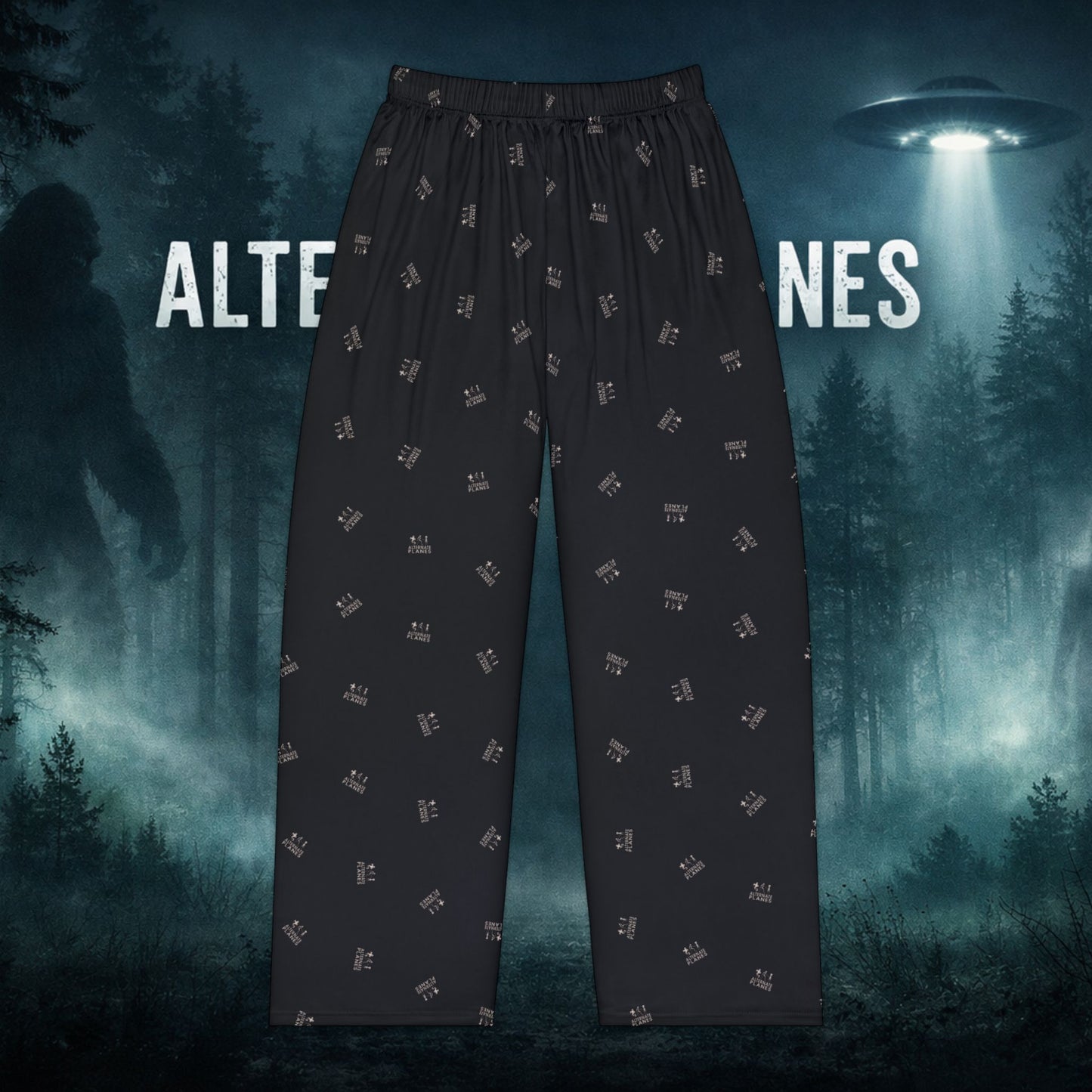Do You Believe? Women's Pajama Pants — UFO & Alien Pattern Lounge Pants