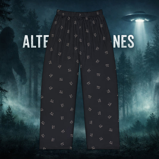 Do You Believe? Women's Pajama Pants — UFO & Alien Pattern Lounge Pants