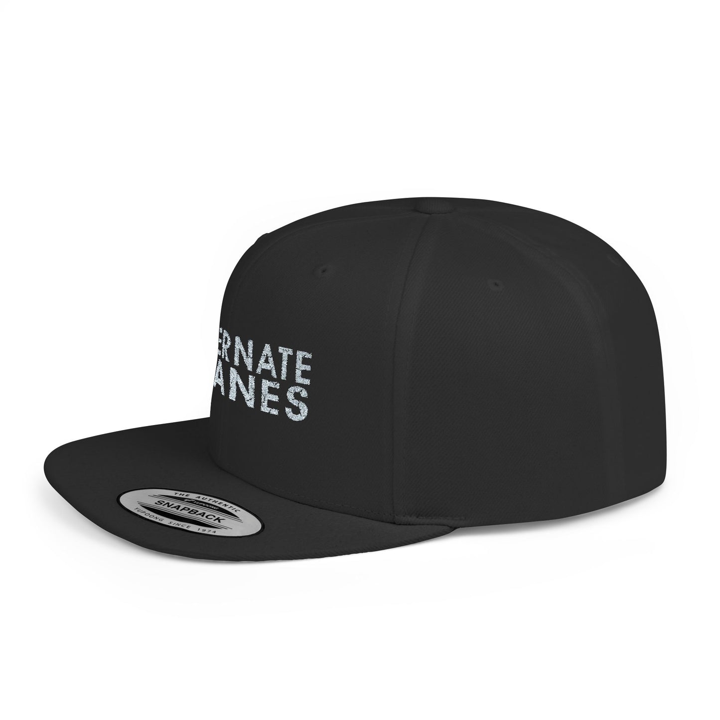 Alternate Planes Flat Bill Snapback Hat, Trendy Baseball Cap, Streetwear Accessory, Gift for Him, Outdoor Style