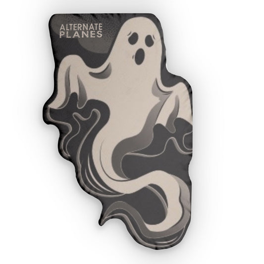 Ghost Shaped Pillow – Custom Halloween Home Décor | Spooky Cute Throw Pillow, Gothic Aesthetic Accent, Paranormal Gift | Alternate Planes