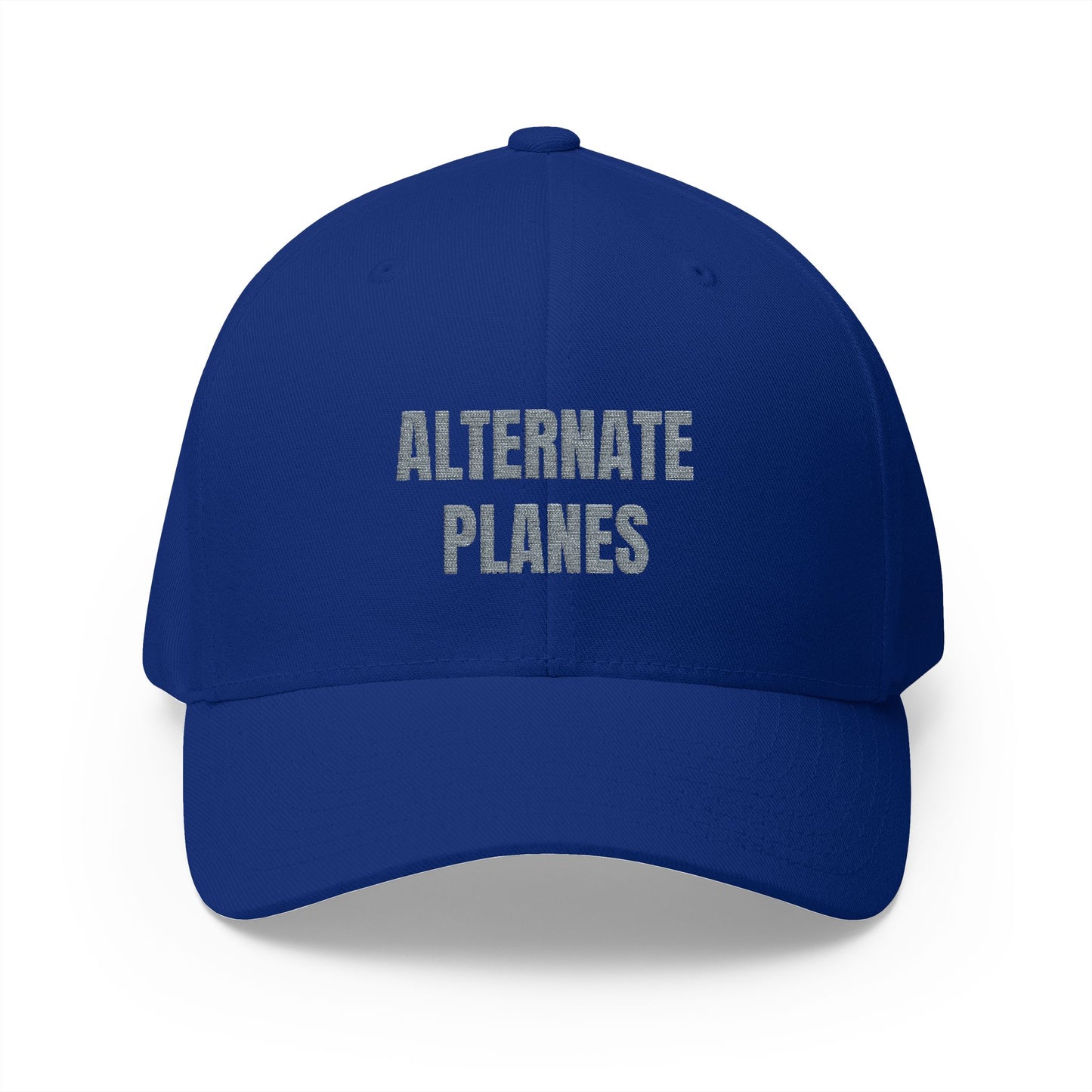 Alternate Planes Embroidered Cap — Aviation Graphic Closed-Back Hat