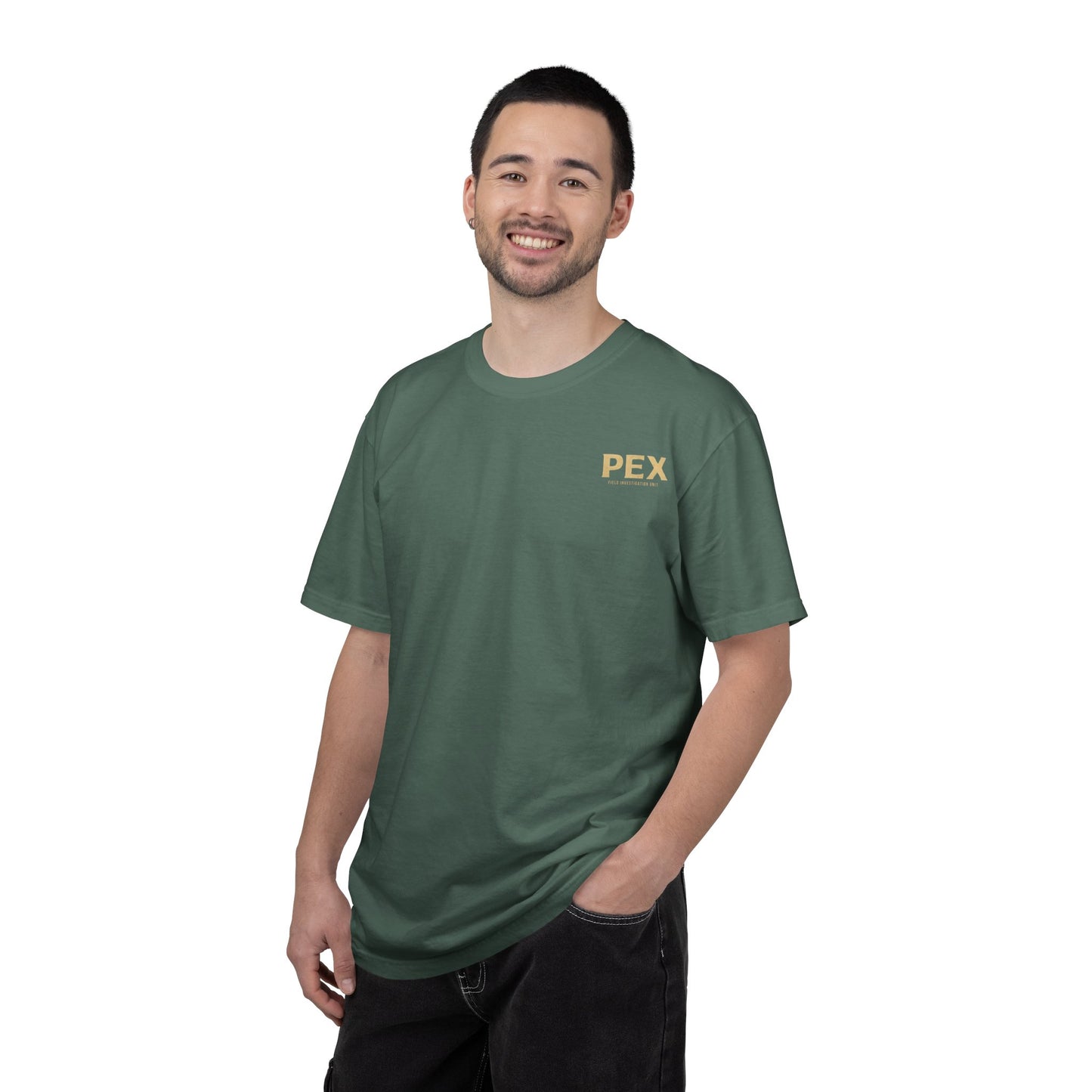 Paranormal Entity eXpedition Tee — PEX Chest Logo & Back Cryptid Badge T-Shirt