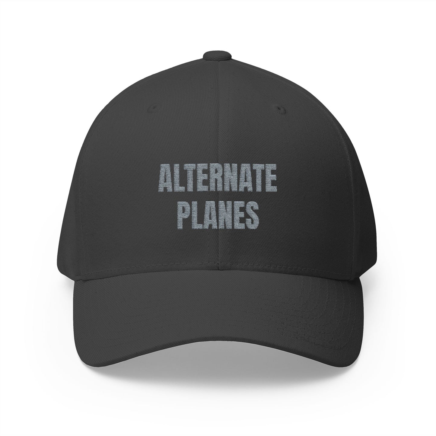 Alternate Planes Embroidered Cap — Aviation Graphic Closed-Back Hat