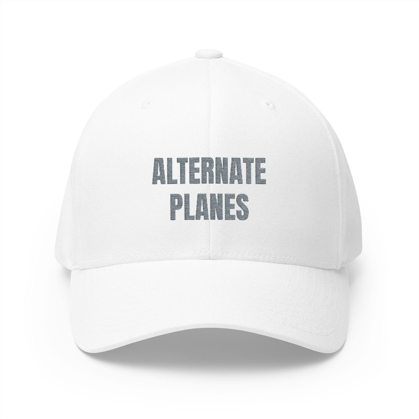 Alternate Planes Embroidered Cap — Aviation Graphic Closed-Back Hat