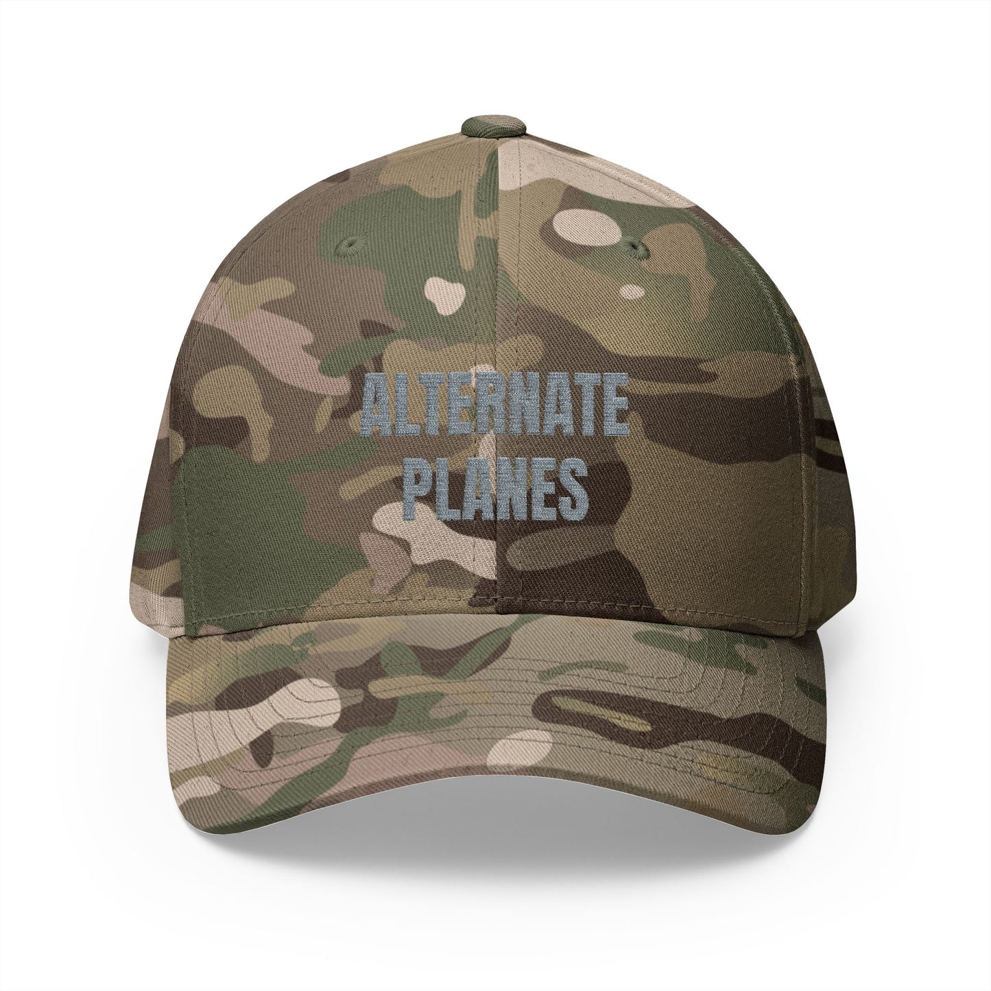Alternate Planes Embroidered Cap — Aviation Graphic Closed-Back Hat