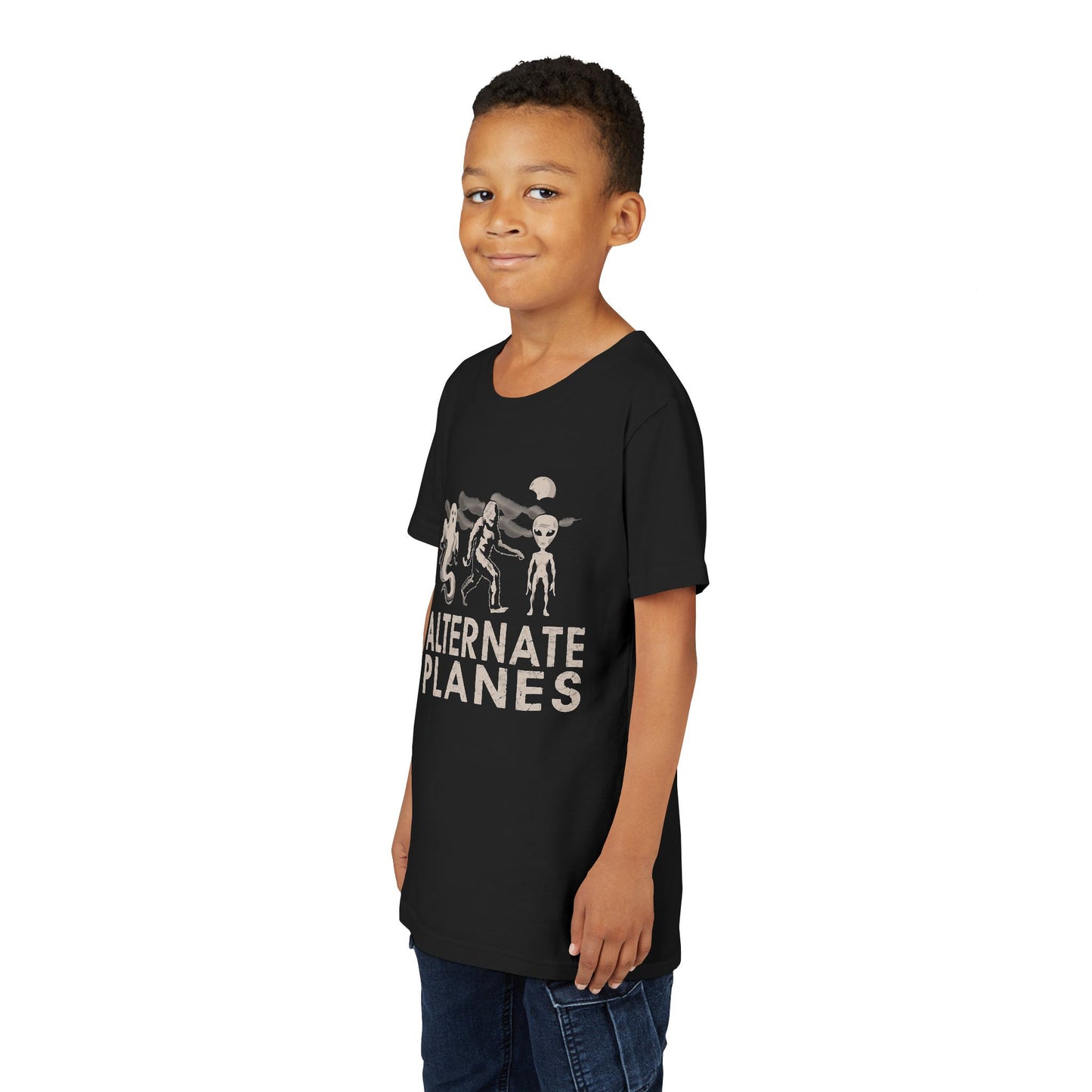 Kids' Graphic Tee - Do You Believe in Alternate Planes? Fun, Whimsical Alien T-Shirt for Halloween, Birthdays, Kids' Parties, Gift