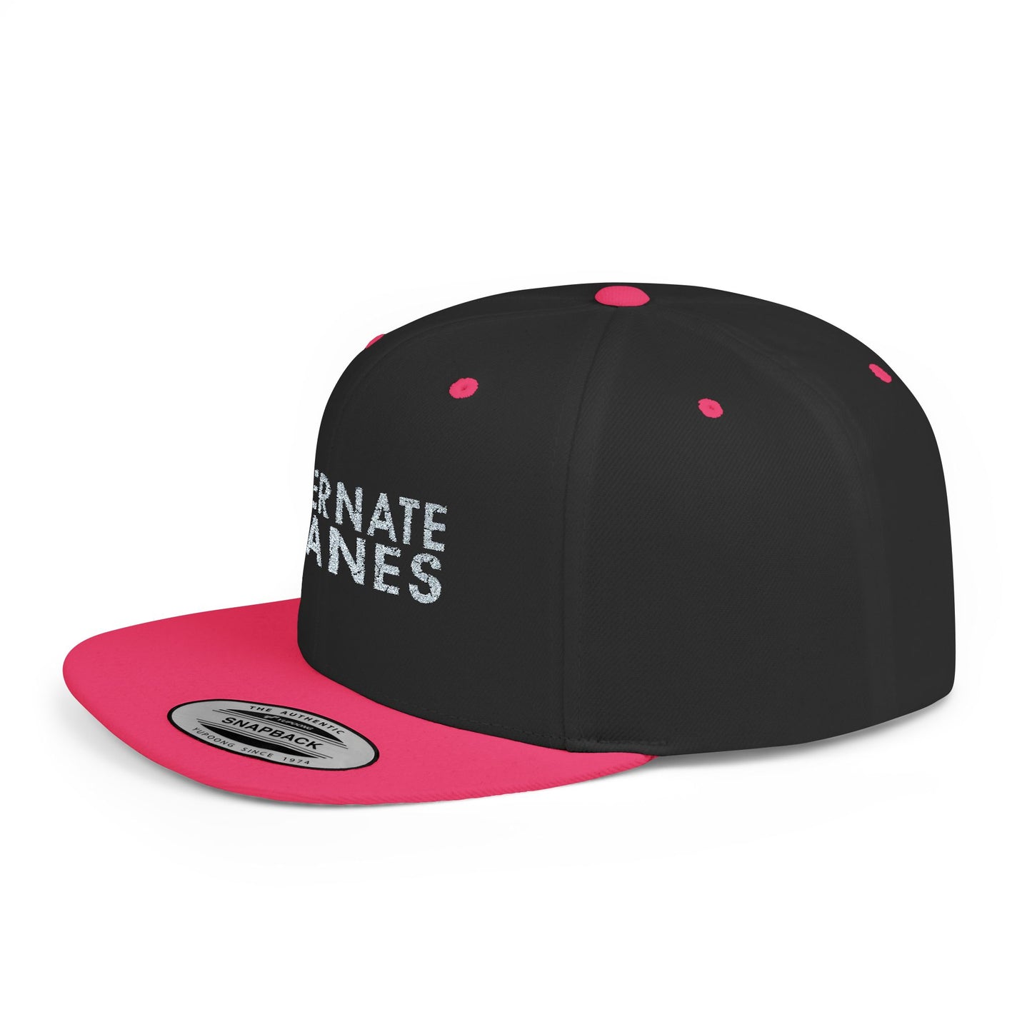 Alternate Planes Flat Bill Snapback Hat, Trendy Baseball Cap, Streetwear Accessory, Gift for Him, Outdoor Style