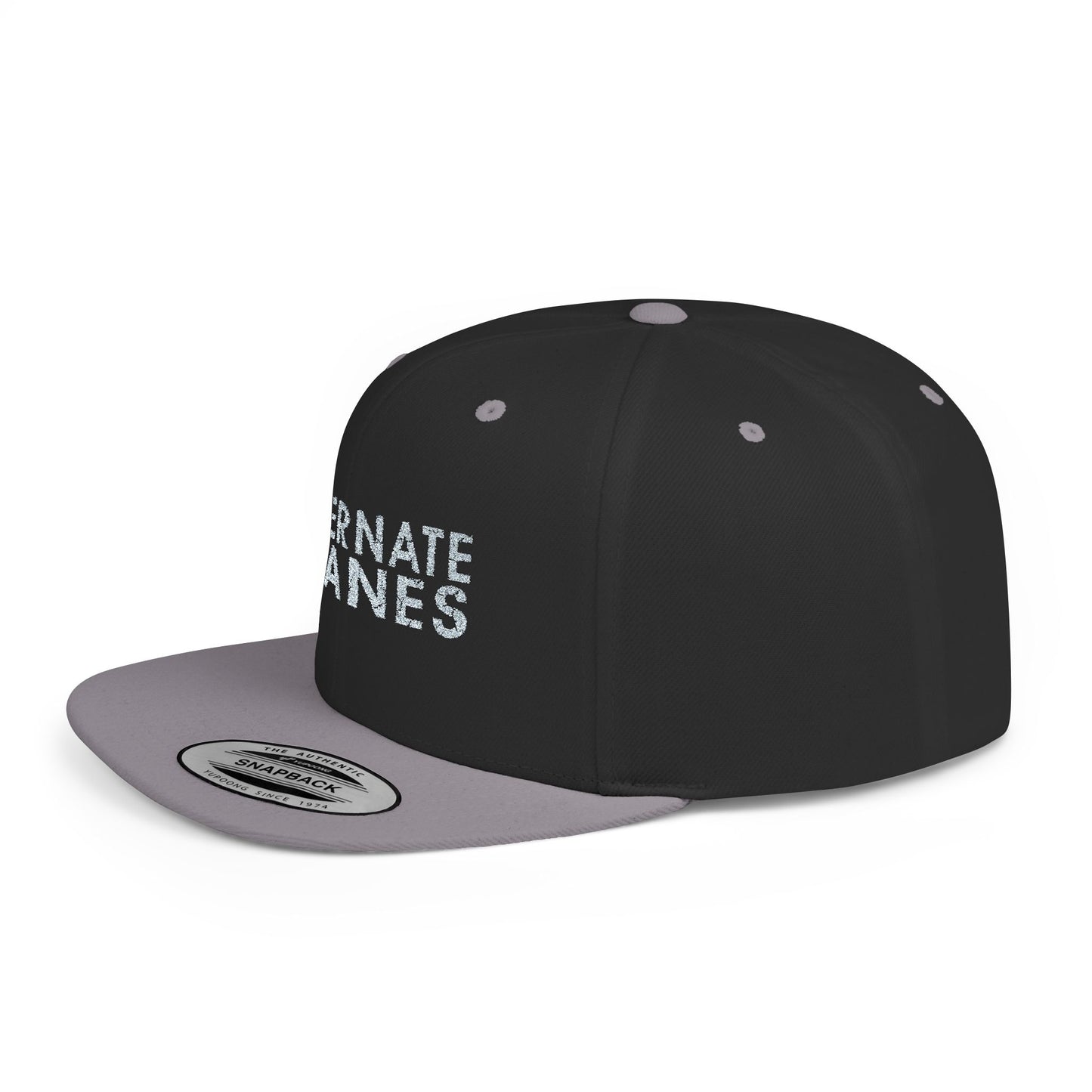 Alternate Planes Flat Bill Snapback Hat, Trendy Baseball Cap, Streetwear Accessory, Gift for Him, Outdoor Style