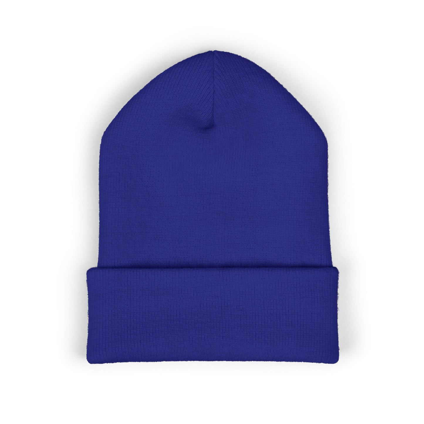 Embroidered "Alternate Planes" Cuffed Beanie — Knit Winter Hat