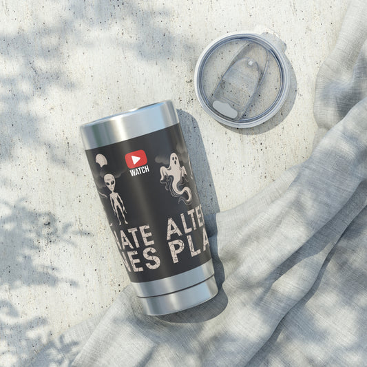 Vagabond 20oz Tumbler - 'Alien, Bigfoot & Ghost' Design, Perfect for Adventure Lovers, Travel, or Science Fiction Fans, Great Gift for [...]