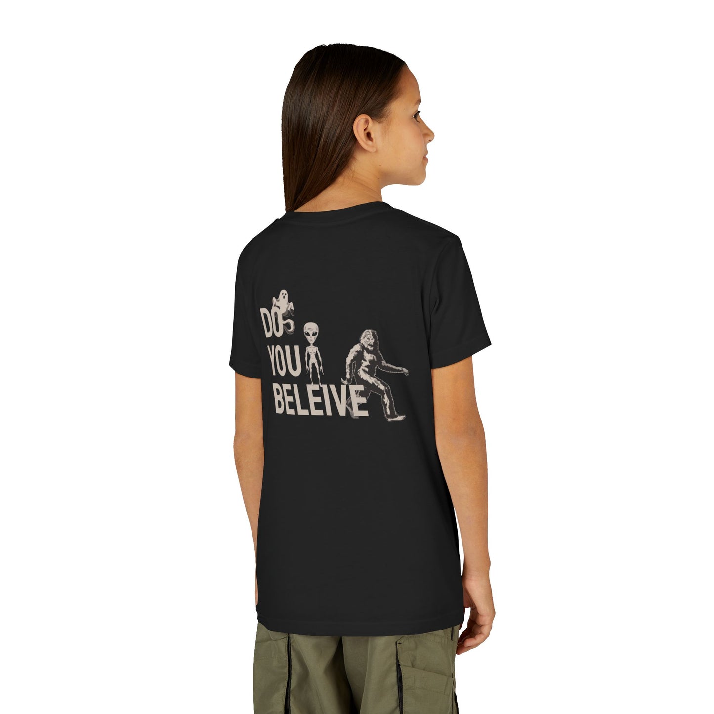 Kids' Graphic Tee - Do You Believe in Alternate Planes? Fun, Whimsical Alien T-Shirt for Halloween, Birthdays, Kids' Parties, Gift