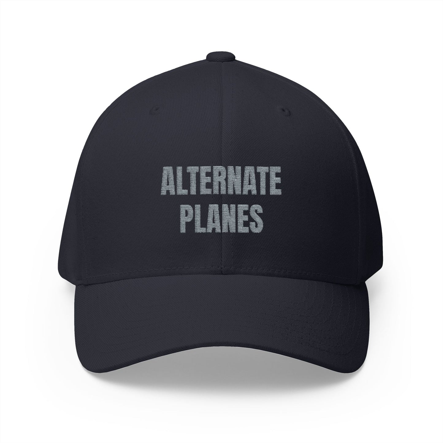 Alternate Planes Embroidered Cap — Aviation Graphic Closed-Back Hat