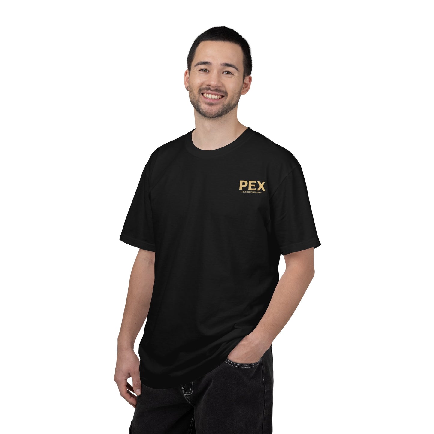 Paranormal Entity eXpedition Tee — PEX Chest Logo & Back Cryptid Badge T-Shirt