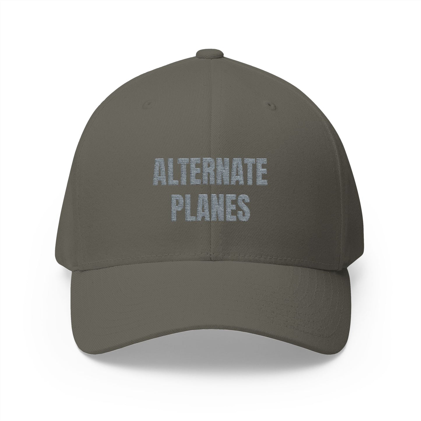 Alternate Planes Embroidered Cap — Aviation Graphic Closed-Back Hat