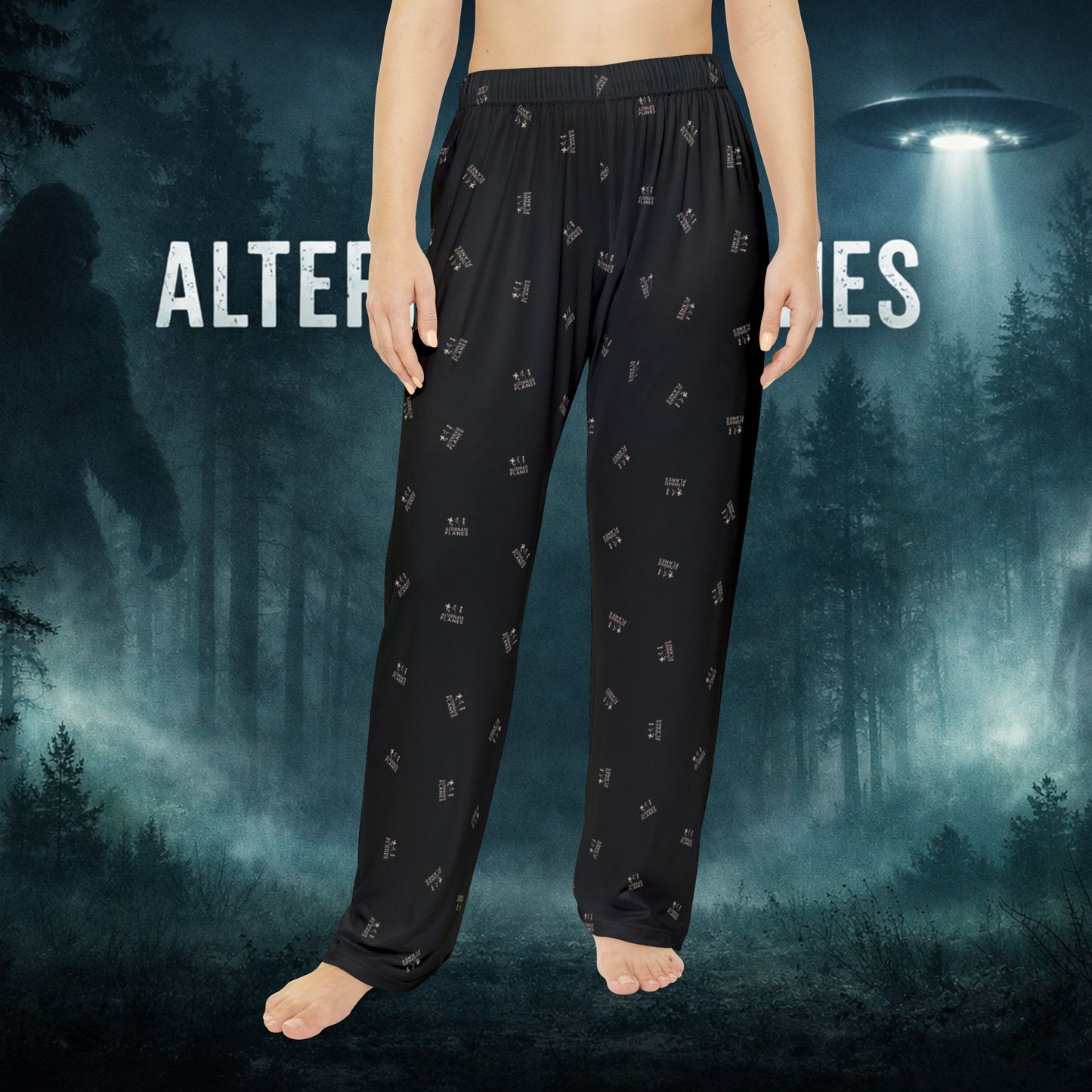 Do You Believe? Women's Pajama Pants — UFO & Alien Pattern Lounge Pants
