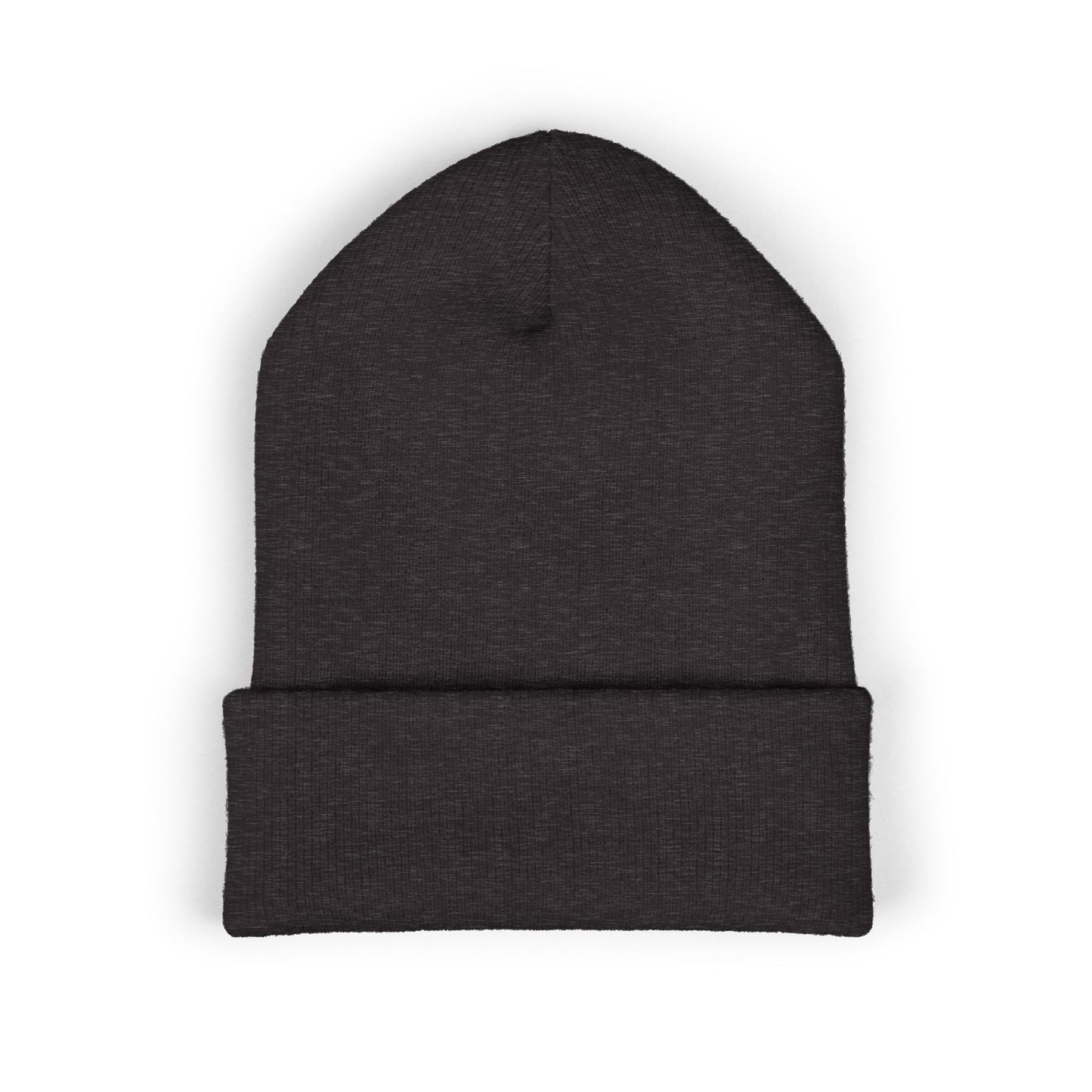 Embroidered "Alternate Planes" Cuffed Beanie — Knit Winter Hat